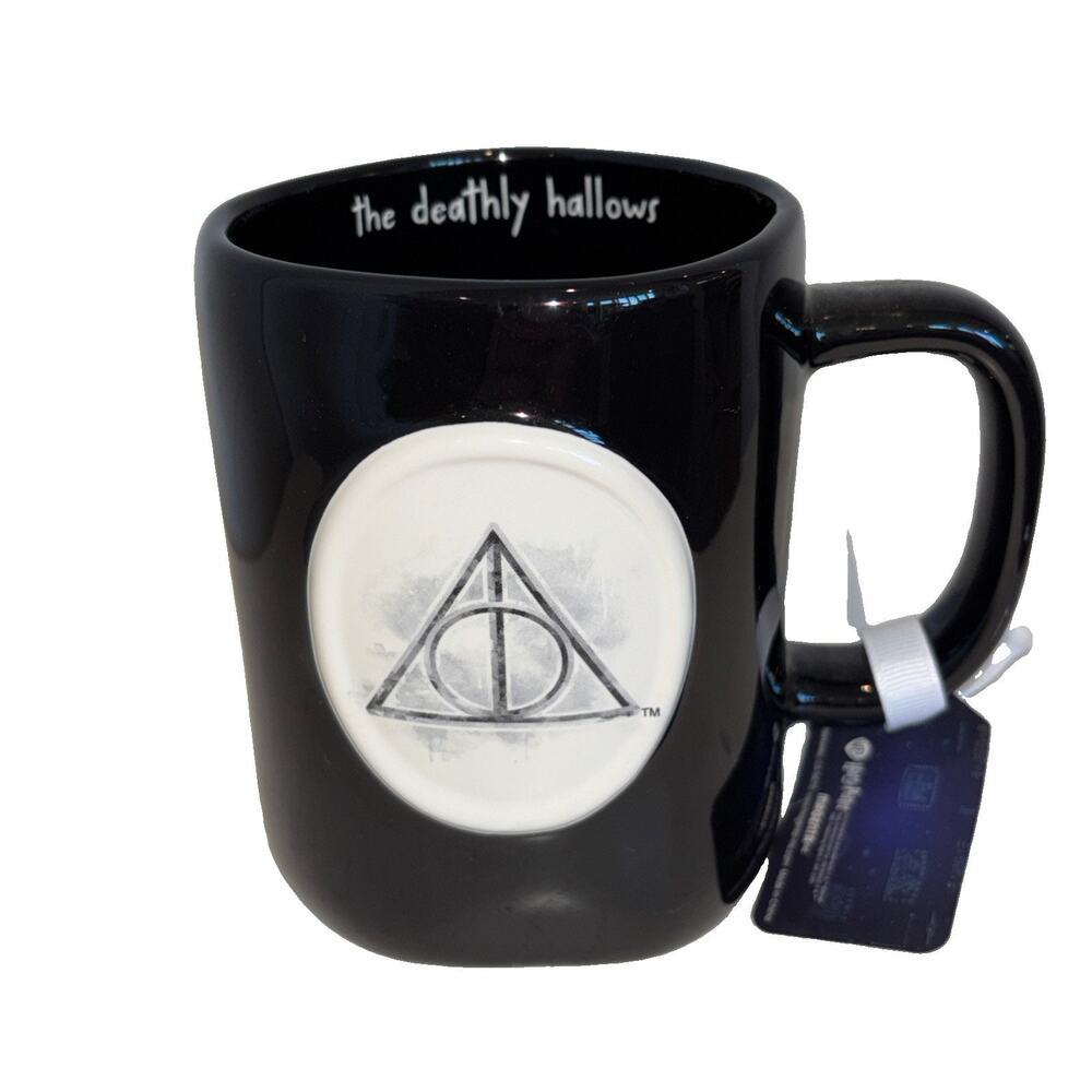 Harry Potter The Deathly Hallows Evil Eye Black and White Coffee Mug Rae Dunn